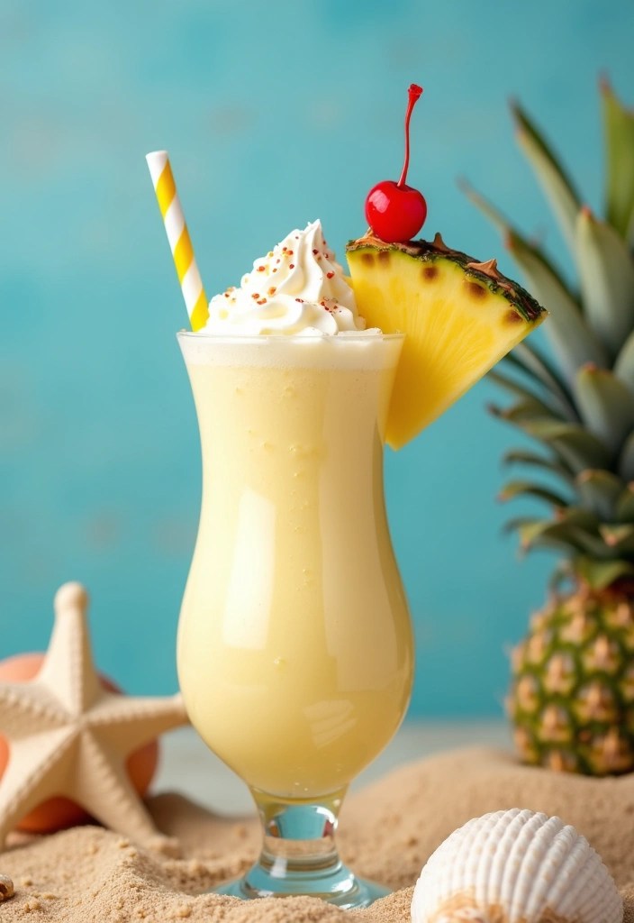10 Healthy Smoothie Recipes You Can Make in 5 Minutes! - 7. Piña Colada Smoothie