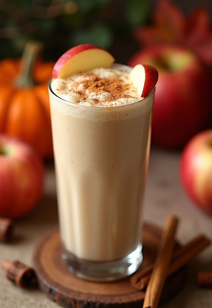 10 Healthy Smoothie Recipes You Can Make in 5 Minutes! - 8. Spiced Apple Cinnamon Smoothie