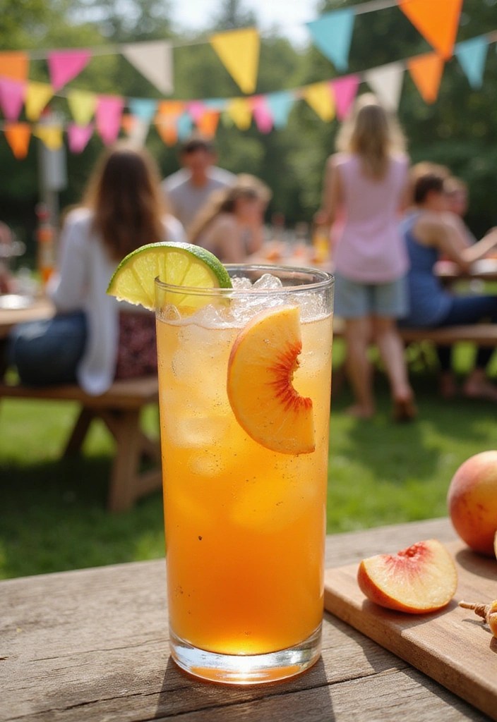 12 Guilt-Free Low-Cal Cocktails That Are Perfect for Your Next Party! - 10. Ginger Peach Fizz