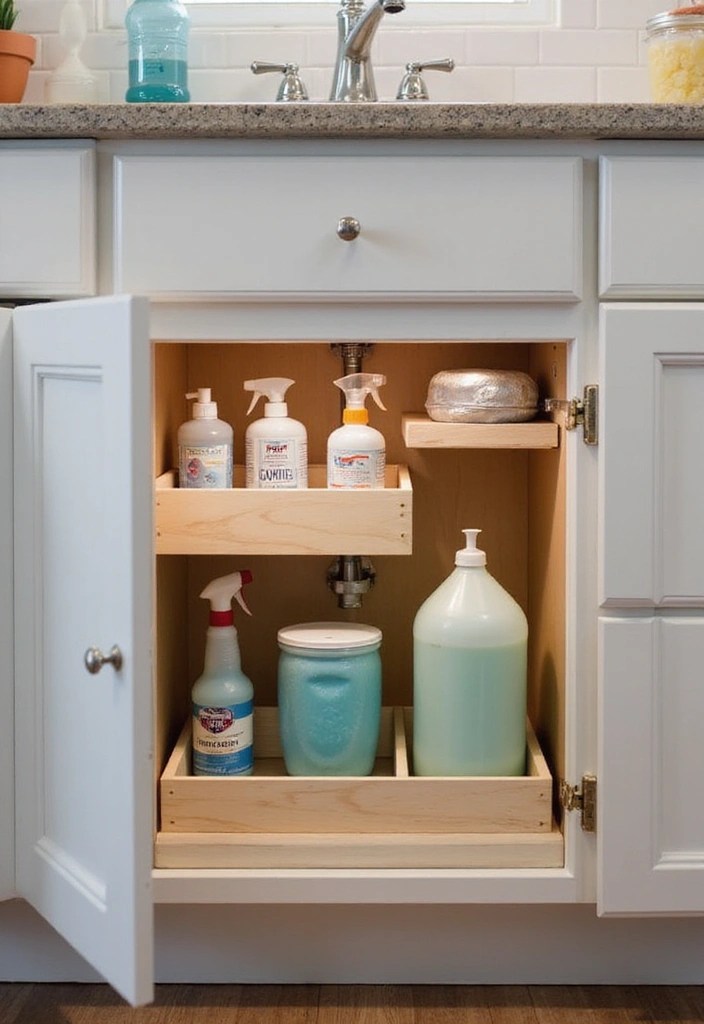 15 Genius DIY Storage Solutions That Will Organize Your Home and Elevate Your Style! - 12. Under-Sink Organizer