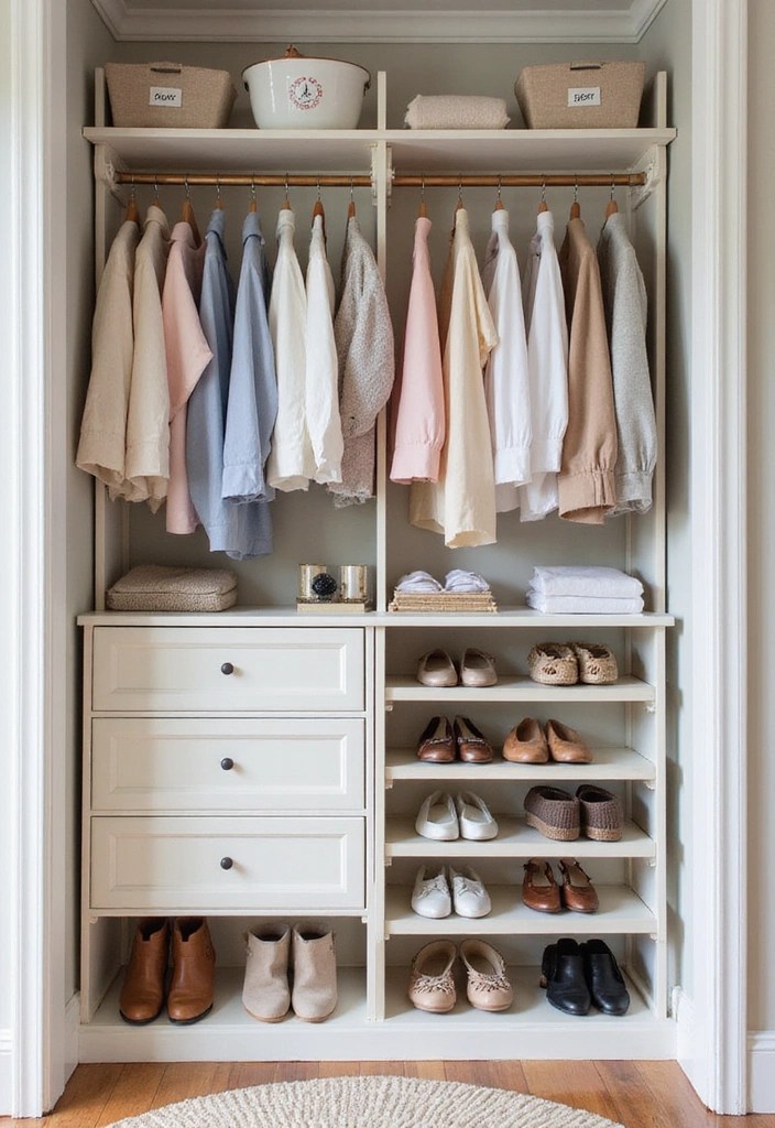 15 Genius DIY Storage Solutions That Will Organize Your Home and Elevate Your Style! - 8. DIY Closet Organizer System