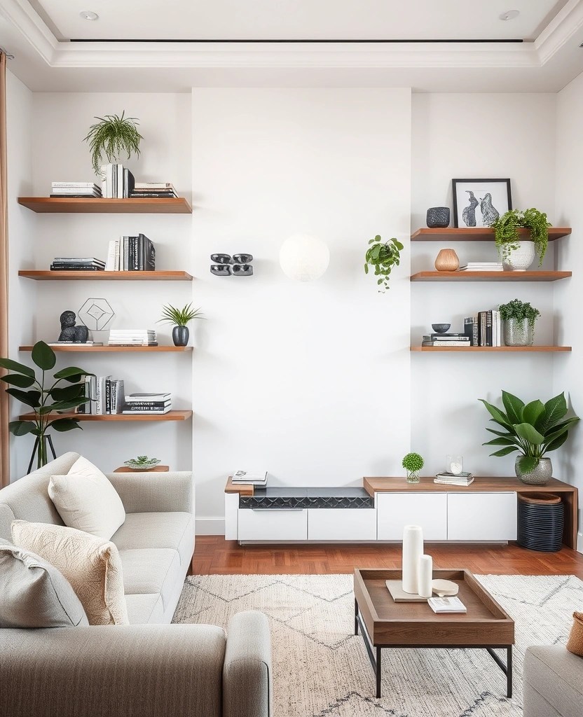 21 Ridiculously Easy DIY Home Decor Projects (Even Your Pet Could Do #9!) - 13. DIY Floating Shelves