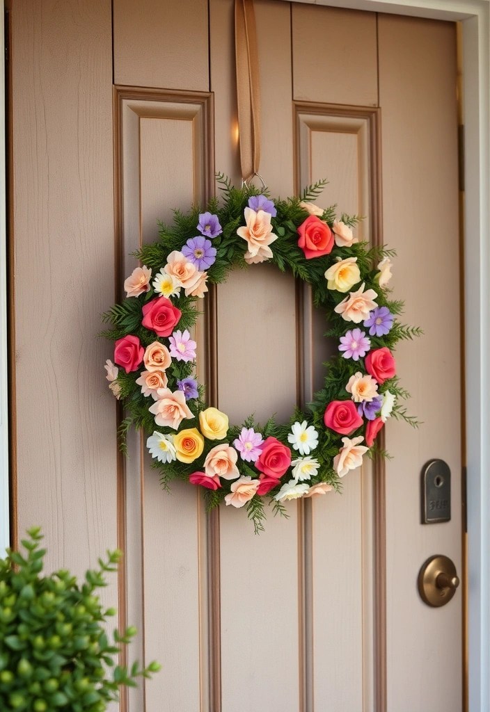 21 Ridiculously Easy DIY Home Decor Projects (Even Your Pet Could Do #9!) - 18. DIY Door Wreaths